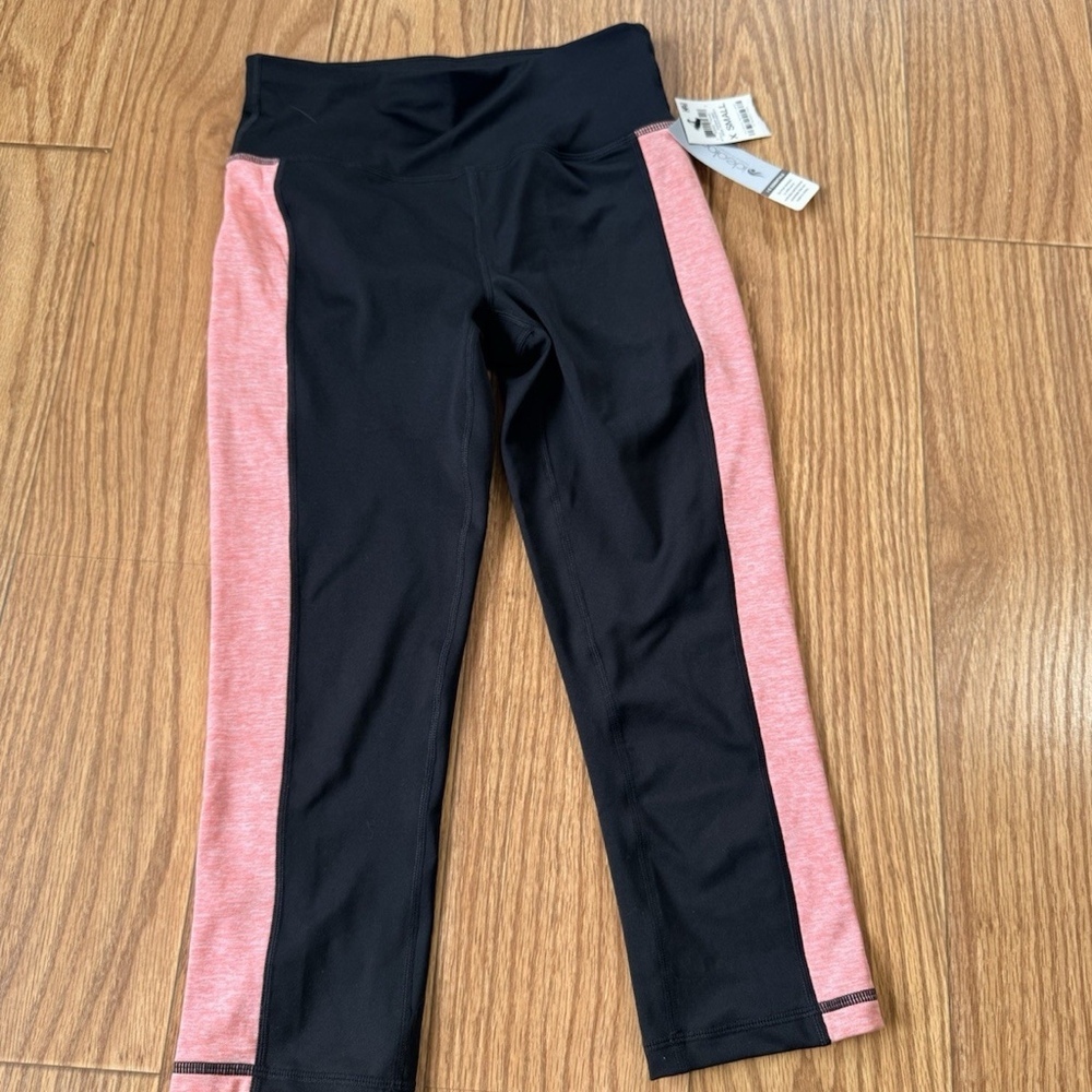 IDEOLOGY Performance, Size XS, Leggings, in Black & Orange-like Tweed. NEW.